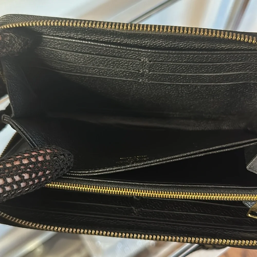 Louis Vuitton Black Monogram Empreinte Stitch Wallet, Full Inclusion! - Picture 11 of 16